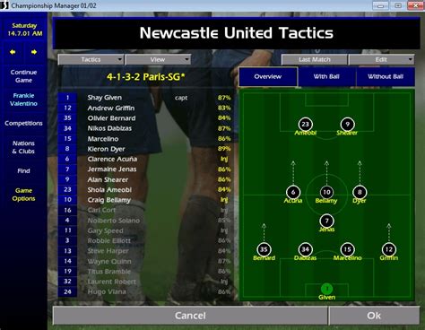 championship manager 01/02 not enough memory